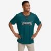 FOCO Philadelphia Eagles Solid Wordmark Short Sleeve Henley -FOCO Store HENNFSWMSSPE p