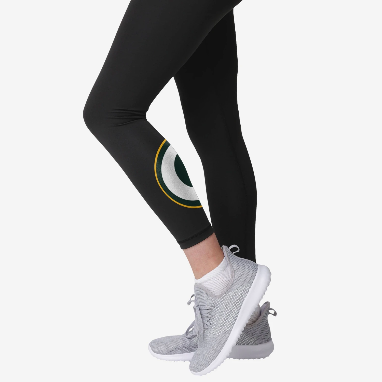 FOCO Green Bay Packers Womens Calf Logo Black Legging 6 FOCO Green Bay Packers Womens Calf Logo Black Legging - Image 4