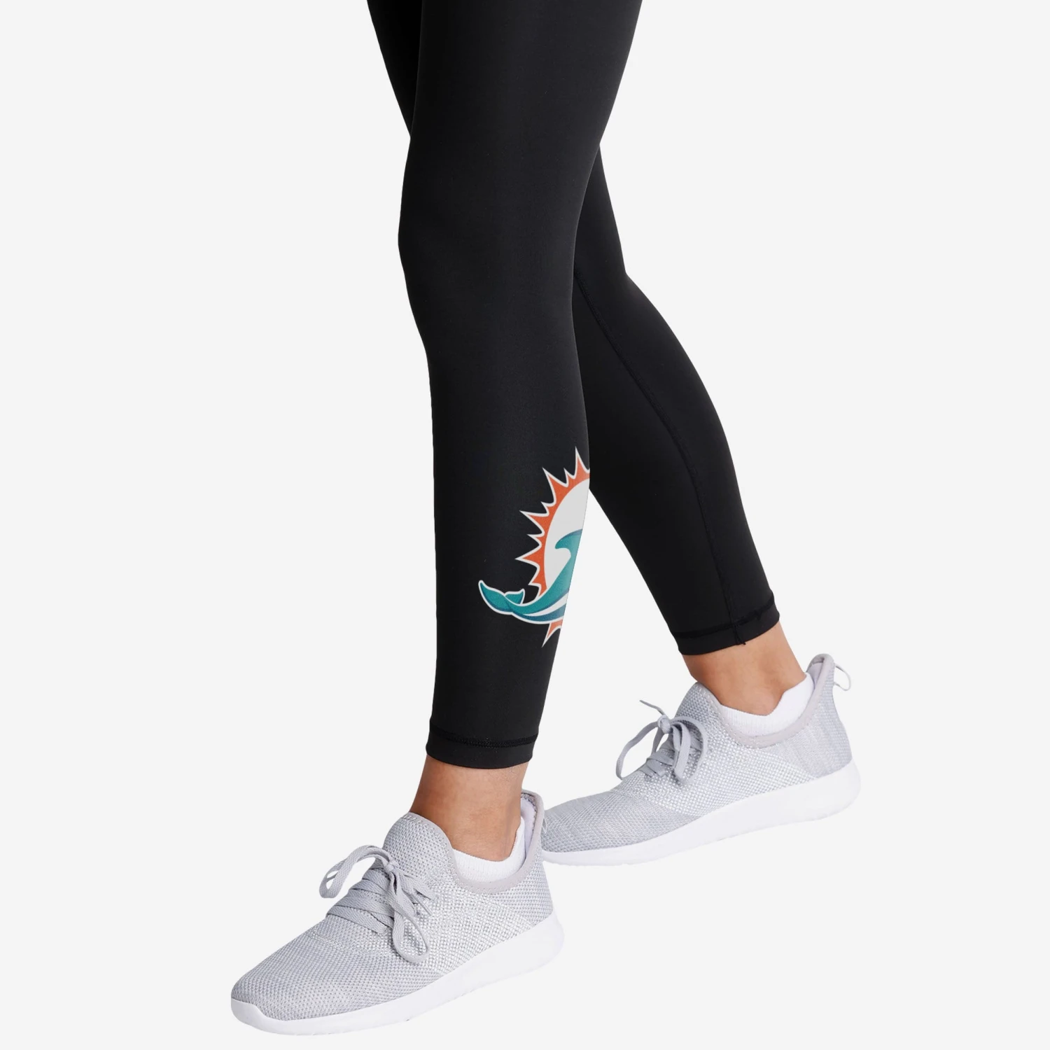 FOCO Miami Dolphins Womens Calf Logo Black Legging 6 FOCO Miami Dolphins Womens Calf Logo Black Legging - Image 4