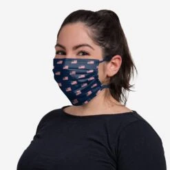 FOCO Pleated American Flags Mini Print Tie-Back Face Cover 8 FOCO Pleated American Flags Mini Print Tie-Back Face Cover -FOCO Store MAAMFGTIFCAMFG g3