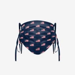 FOCO Pleated American Flags Mini Print Tie-Back Face Cover 7 FOCO Pleated American Flags Mini Print Tie-Back Face Cover -FOCO Store MAAMFGTIFCAMFG s