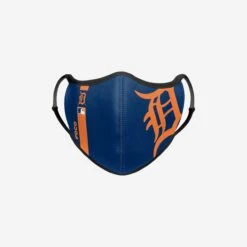 FOCO Detroit Tigers On-Field Adjustable Navy & Orange Sport Face Cover