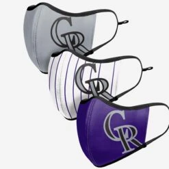 FOCO Colorado Rockies Sport 3 Pack Face Cover 11 FOCO Colorado Rockies Sport 3 Pack Face Cover -FOCO Store MAMBHESCBFC3PKCO g4
