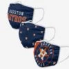 FOCO Houston Astros 3 Pack Face Cover -FOCO Store MAMBPRFC3PKHA p