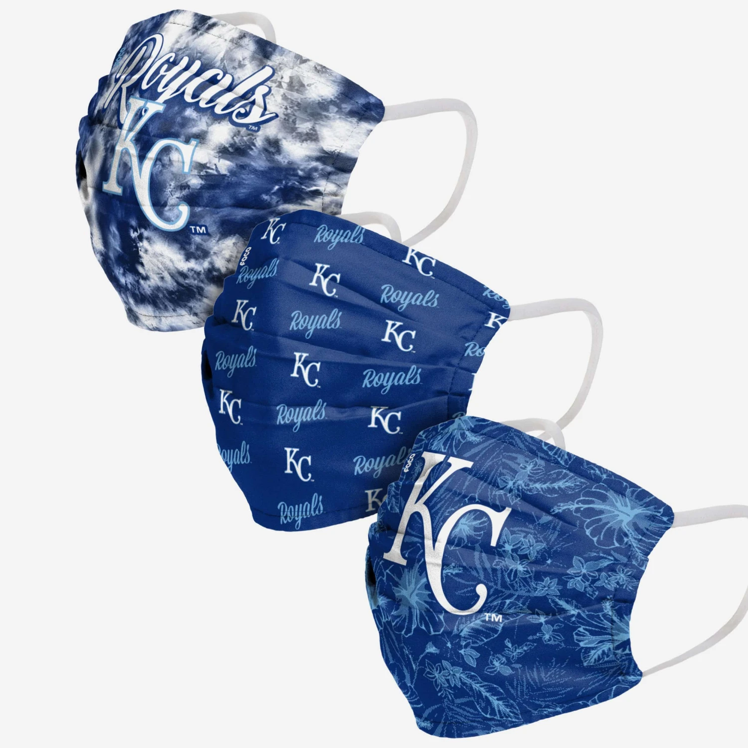 FOCO Kansas City Royals Womens Matchday 3 Pack Face Cover 3 FOCO Kansas City Royals Womens Matchday 3 Pack Face Cover