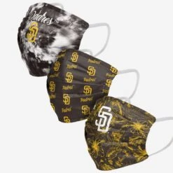 FOCO San Diego Padres Womens Matchday 3 Pack Face Cover