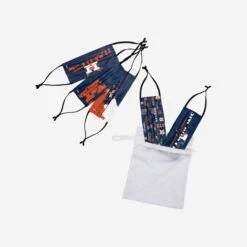 FOCO Houston Astros Youth Rising Stars Adjustable 5 Pack Face Cover -FOCO Store MAMBYTRSADFC5PKHA s