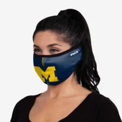 FOCO Michigan Wolverines Big Logo Earband Face Cover -FOCO Store MANCBLEBFCMI s