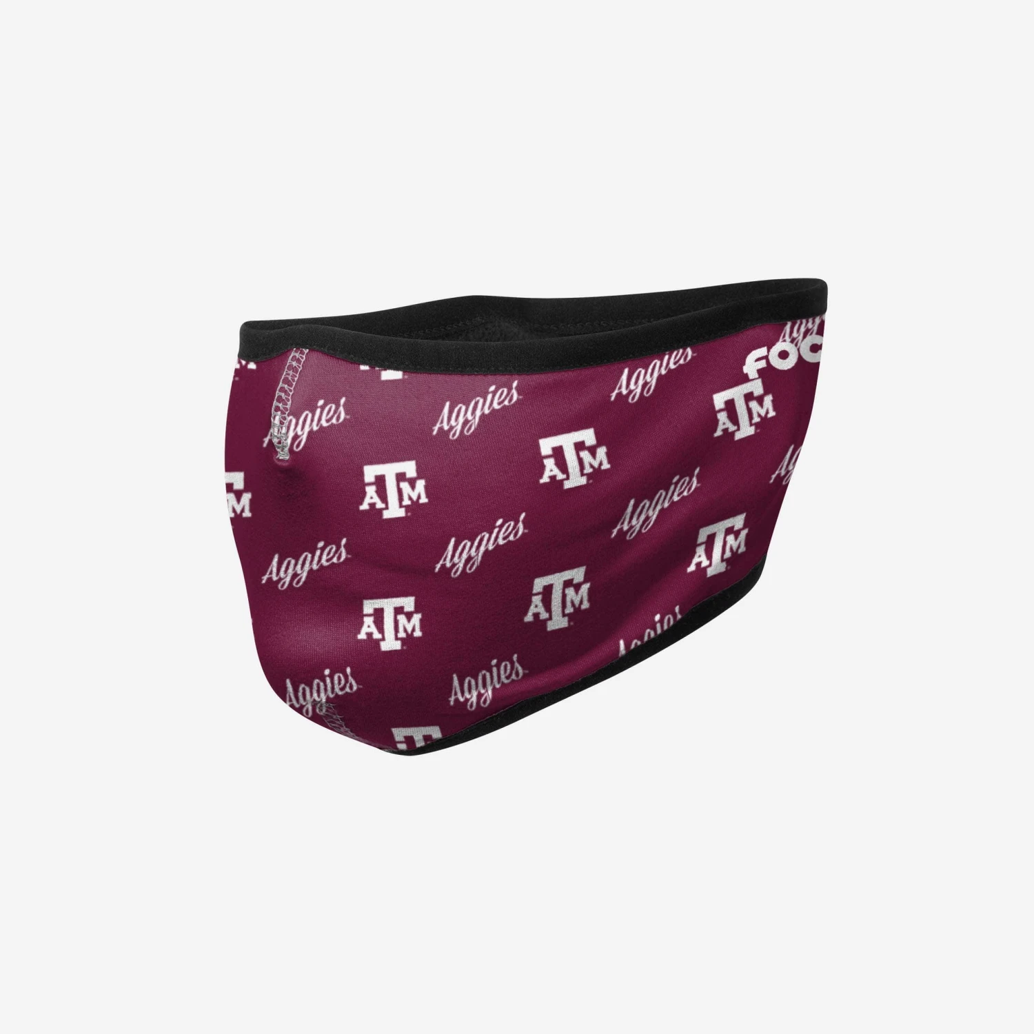 FOCO Texas A&M Aggies Repeat Script Earband Face Cover 3 FOCO Texas A&M Aggies Repeat Script Earband Face Cover