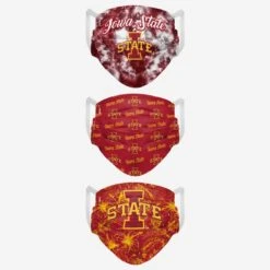 FOCO Iowa State Cyclones Womens Matchday 3 Pack Face Cover -FOCO Store MANCWMMDPR3KIOS s