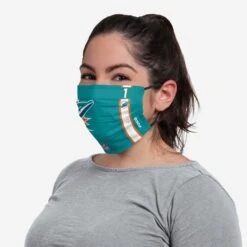 FOCO Tua Tagovailoa Miami Dolphins On-Field Sideline Logo Face Cover -FOCO Store MANFPLBLADFCMD1 g3