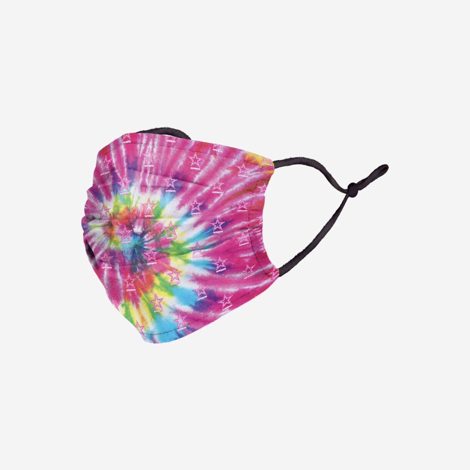 FOCO Dallas Cowboys Pastel Tie-Dye Adjustable Face Cover 4 FOCO Dallas Cowboys Pastel Tie-Dye Adjustable Face Cover - Image 2
