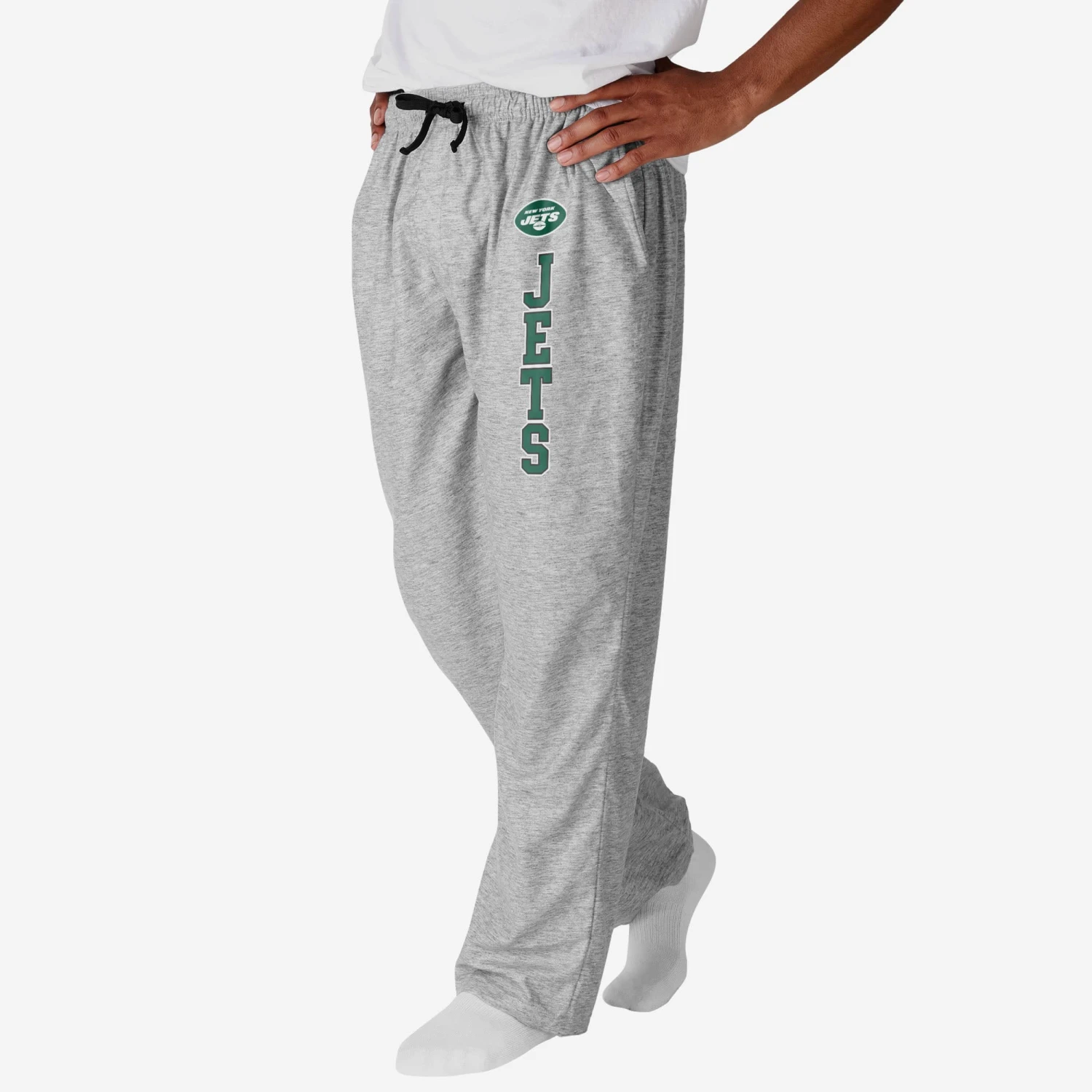 FOCO New York Jets Athletic Gray Lounge Pants 2 FOCO New York Jets Athletic Gray Lounge Pants