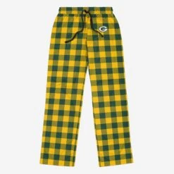 FOCO Green Bay Packers Buffalo Check Lounge Pants -FOCO Store PJBNFBUCKGP g4