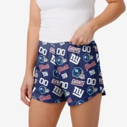 FOCO New York Giants Womens Gameday Ready Lounge Shorts