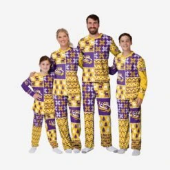 FOCO LSU Tigers Infant Busy Block Family Holiday Pajamas -FOCO Store PJSETNCUGLSU g3 1740b368 3957 4737 80c6 4e94cde186e6