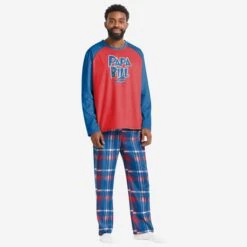 FOCO Buffalo Bills Mens Plaid Family Holiday Pajamas