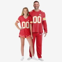 FOCO Kansas City Chiefs Gameday Ready Pajama Set -FOCO Store PJSETNFGDRKC g3
