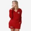 FOCO San Francisco 49ers Womens Short Cozy One Piece Pajamas 1 FOCO San Francisco 49ers Womens Short Cozy One Piece Pajamas -FOCO Store PJSETNFONESCZSF p