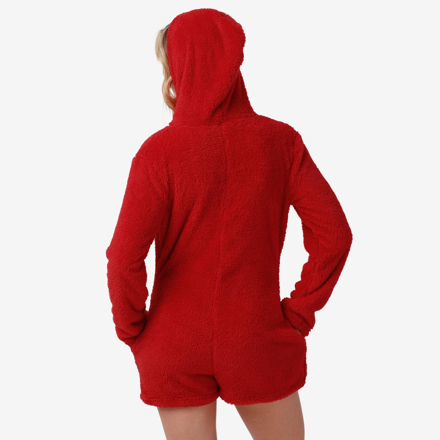 FOCO San Francisco 49ers Womens Short Cozy One Piece Pajamas 4 FOCO San Francisco 49ers Womens Short Cozy One Piece Pajamas - Image 2