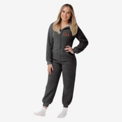 FOCO Cincinnati Bengals Womens Sherpa One Piece Pajamas