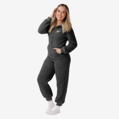 FOCO Philadelphia Eagles Womens Sherpa One Piece Pajamas