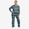 FOCO Seattle Seahawks Womens Ugly Pattern Family Holiday Pajamas -FOCO Store PJSETWMNF21USSS p
