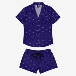 FOCO Baltimore Ravens Womens Team Dream Pajama Set -FOCO Store PJSETWMNFRPPBRV g3