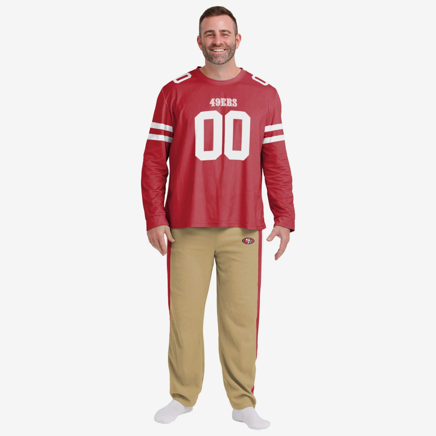 FOCO San Francisco 49ers Gameday Ready Lounge Shirt 5 FOCO San Francisco 49ers Gameday Ready Lounge Shirt - Image 3