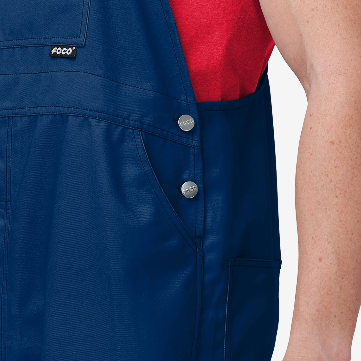 FOCO Boston Red Sox Mens Big Logo Bib Overalls 7 FOCO Boston Red Sox Mens Big Logo Bib Overalls - Image 5