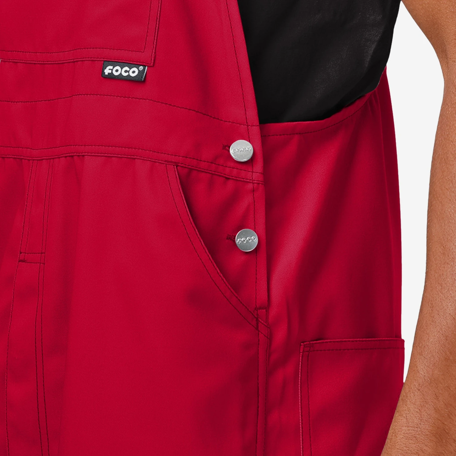 FOCO Georgia Bulldogs Mens Big Logo Bib Overalls 7 FOCO Georgia Bulldogs Mens Big Logo Bib Overalls - Image 5