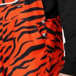 FOCO Cincinnati Bengals Mens Tiger Stripe Thematic Bib Overalls -FOCO Store PNTNFTHOACIB g5