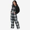 FOCO Las Vegas Raiders Womens Plaid Bib Overalls -FOCO Store PNTWMNFBFPDOAOR p