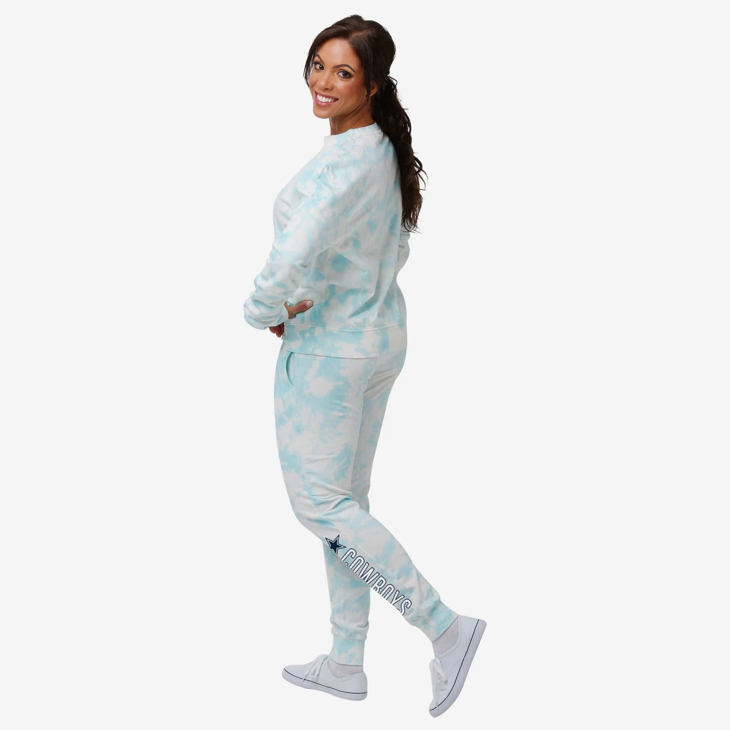 FOCO Dallas Cowboys Womens Cloud Coverage Joggers 7 FOCO Dallas Cowboys Womens Cloud Coverage Joggers - Image 5