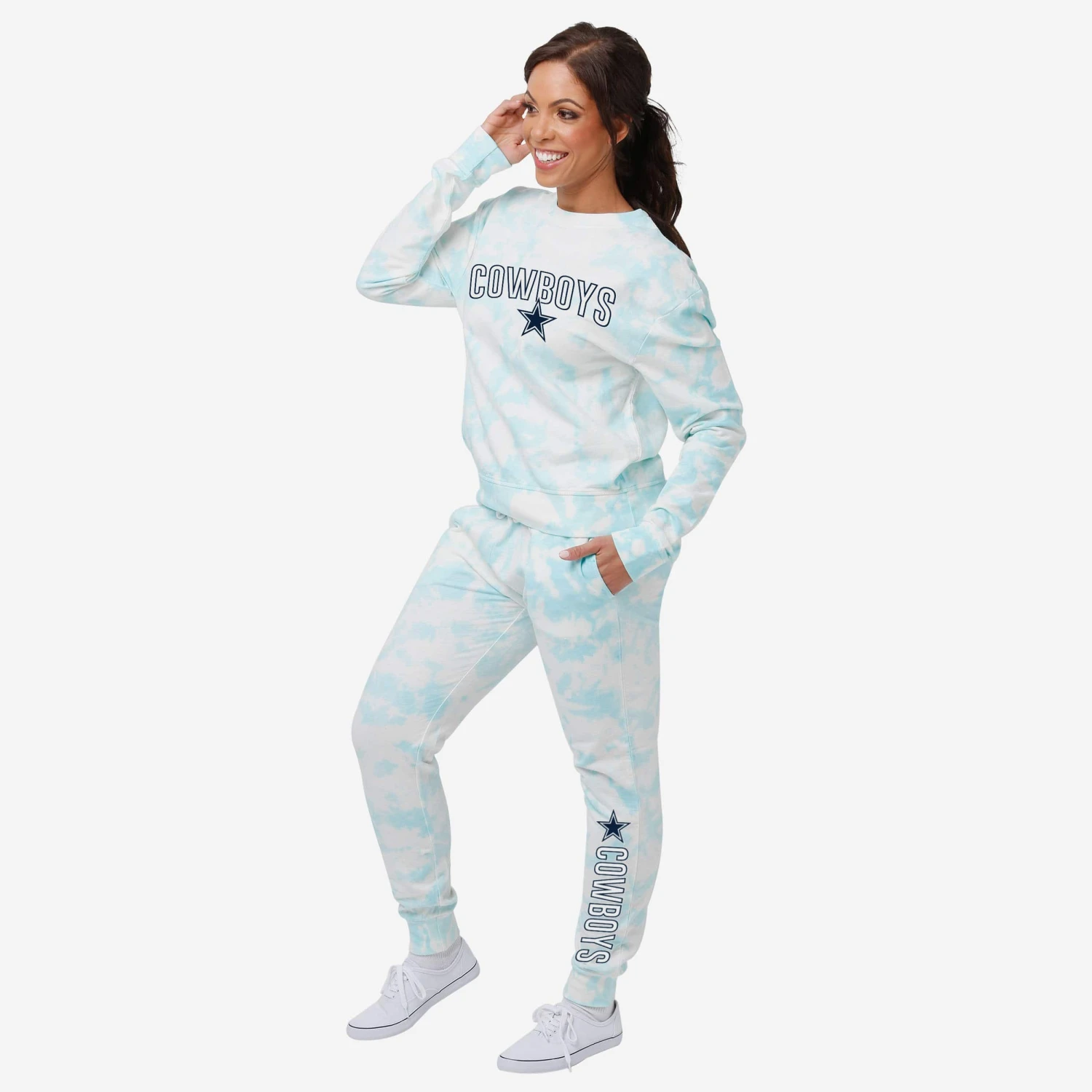FOCO Dallas Cowboys Womens Cloud Coverage Joggers 4 FOCO Dallas Cowboys Womens Cloud Coverage Joggers - Image 2