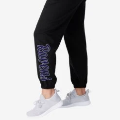 FOCO Baltimore Ravens Womens Script Wordmark Team Color Sweatpants -FOCO Store PNTWMNFSWSWTCBRV g4