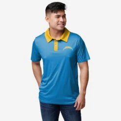 FOCO Los Angeles Chargers Workday Warrior Polyester Polo