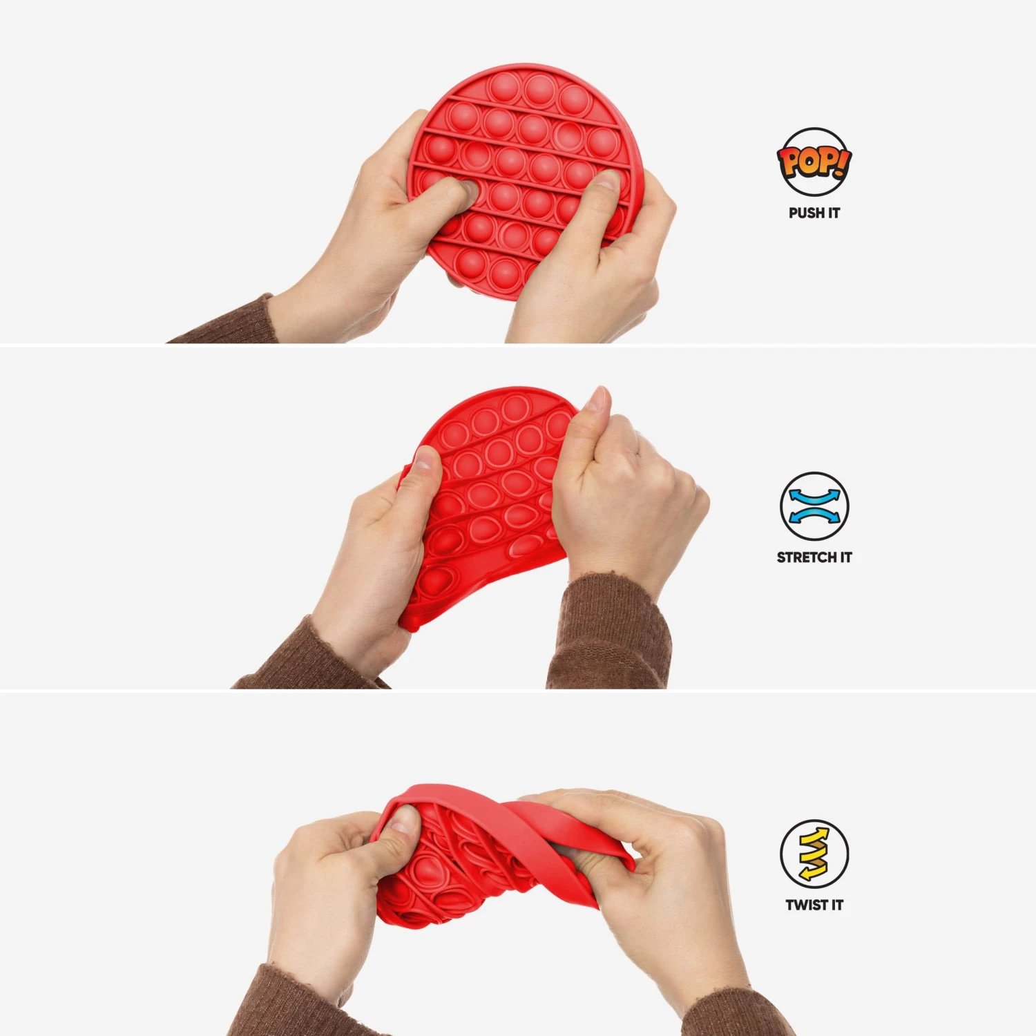 FOCO Ocean Life 3 Pack Push-Itz Fidget 6 FOCO Ocean Life 3 Pack Push-Itz Fidget - Image 4