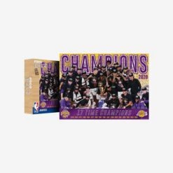 FOCO Los Angeles Lakers 2020 NBA Champions Team Celebration 500 Piece Jigsaw Puzzle PZLZ