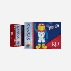 FOCO Big Jay Kansas Jayhawks Mascot 500 Piece Jigsaw Puzzle PZLZ