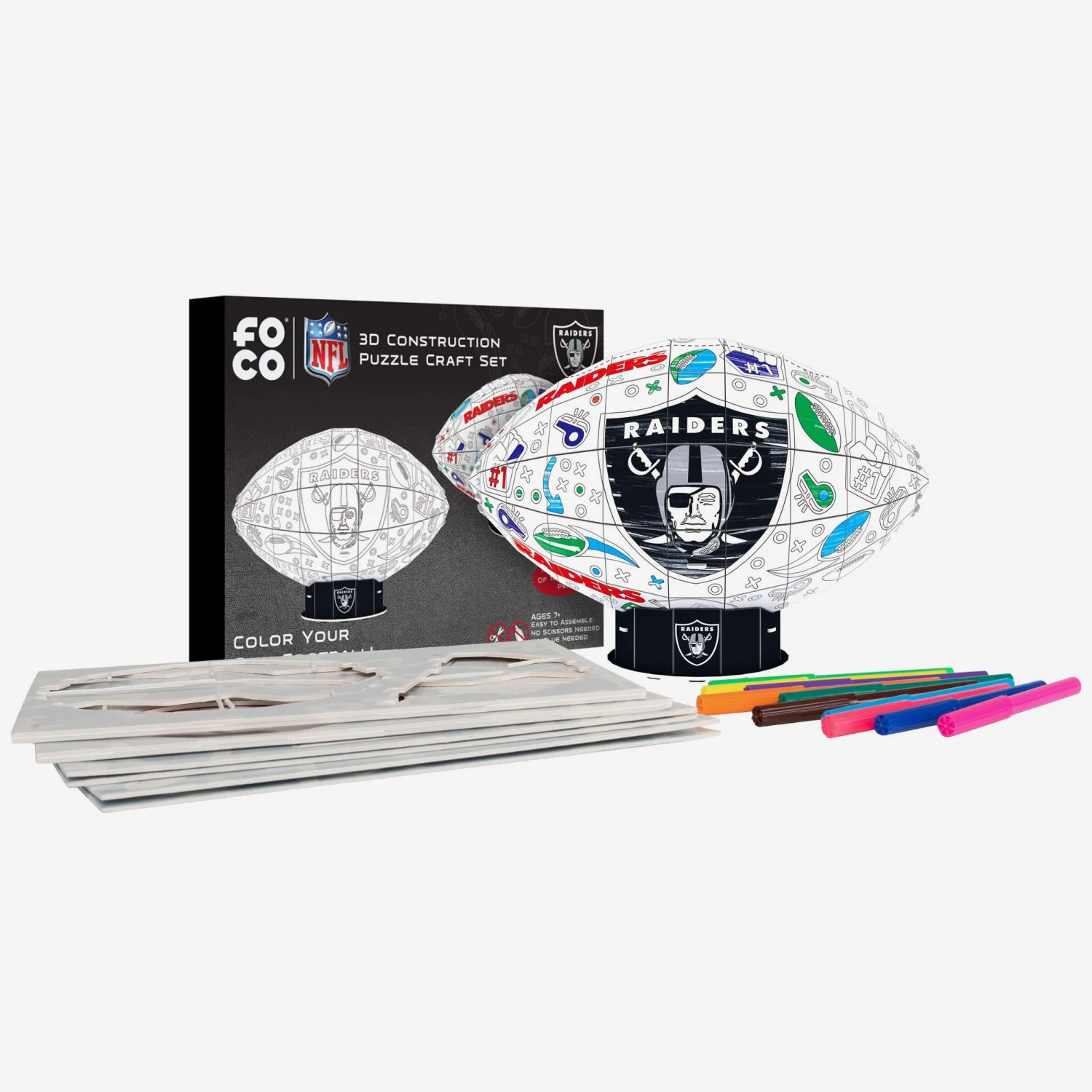 FOCO Las Vegas Raiders PZLZ Craft Kit 7 FOCO Las Vegas Raiders PZLZ Craft Kit - Image 5