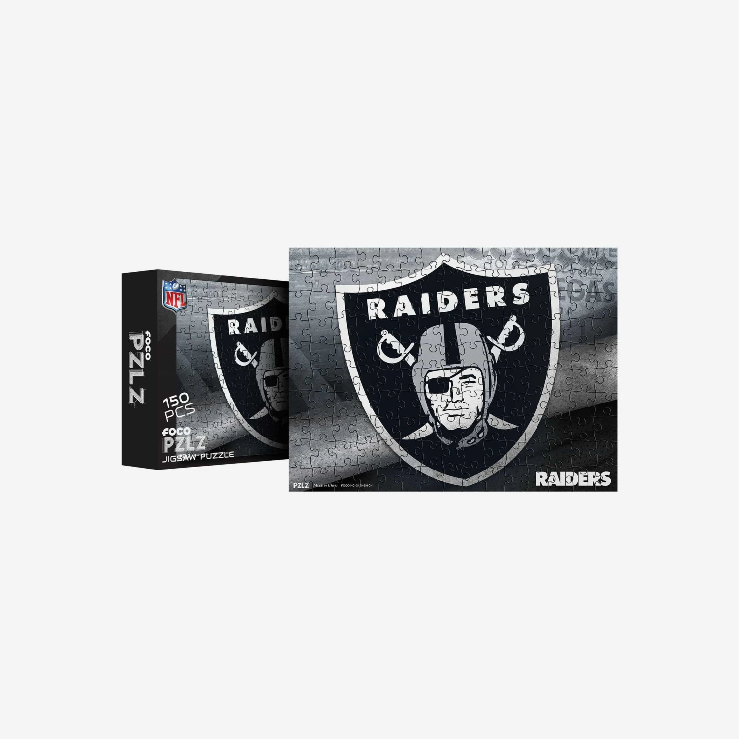FOCO Las Vegas Raiders Team Logo 150 Piece Jigsaw Puzzle PZLZ 3 FOCO Las Vegas Raiders Team Logo 150 Piece Jigsaw Puzzle PZLZ