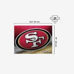 FOCO San Francisco 49ers Team Logo 150 Piece Jigsaw Puzzle PZLZ -FOCO Store PZLZNFJG150BLSF s