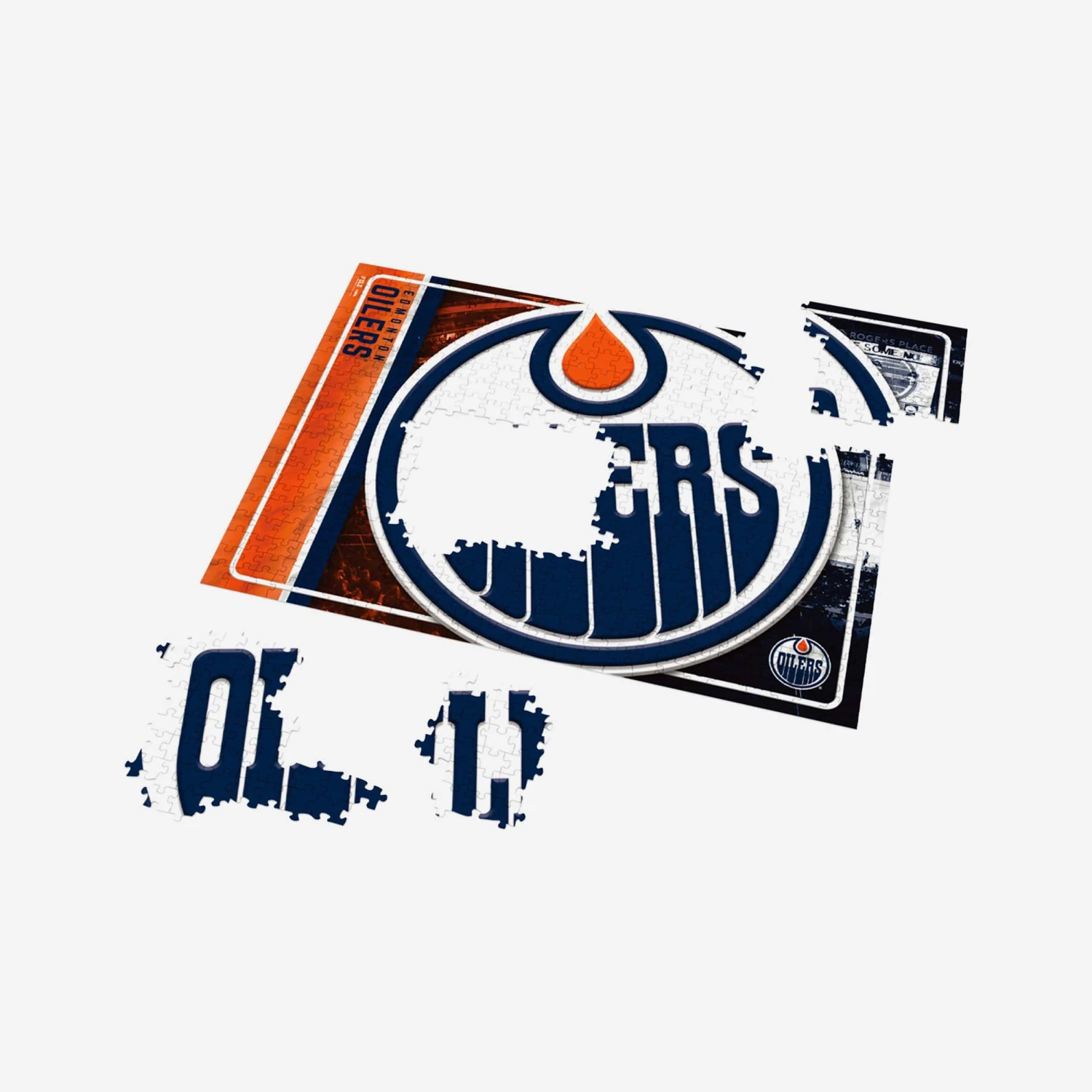 FOCO Edmonton Oilers Big Logo 500 Piece Jigsaw Puzzle PZLZ 4 FOCO Edmonton Oilers Big Logo 500 Piece Jigsaw Puzzle PZLZ - Image 3