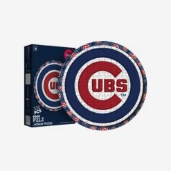 FOCO Chicago Cubs Logo Wood Jigsaw Puzzle PZLZ
