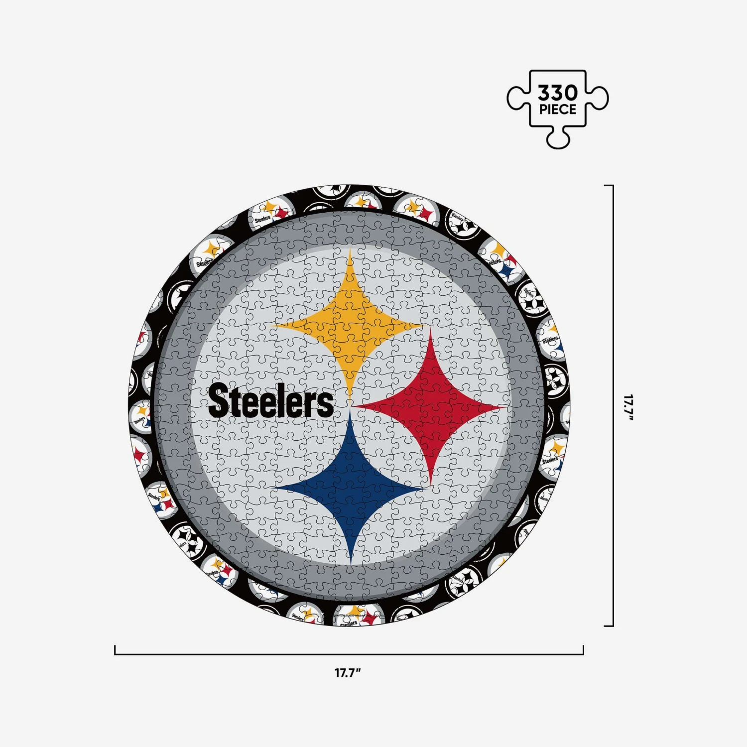 FOCO Pittsburgh Steelers Logo Wood Jigsaw Puzzle PZLZ 5 FOCO Pittsburgh Steelers Logo Wood Jigsaw Puzzle PZLZ - Image 3