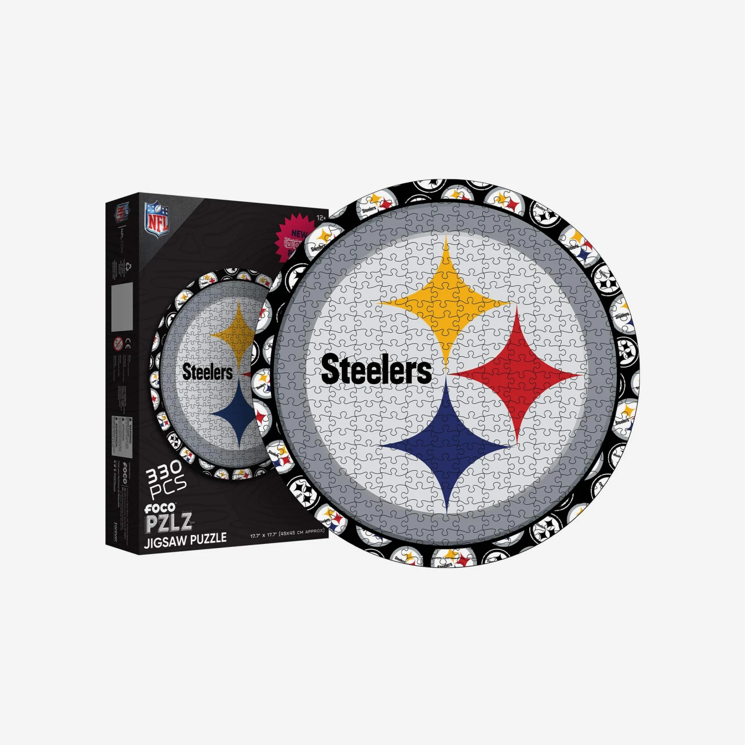 FOCO Pittsburgh Steelers Logo Wood Jigsaw Puzzle PZLZ 3 FOCO Pittsburgh Steelers Logo Wood Jigsaw Puzzle PZLZ