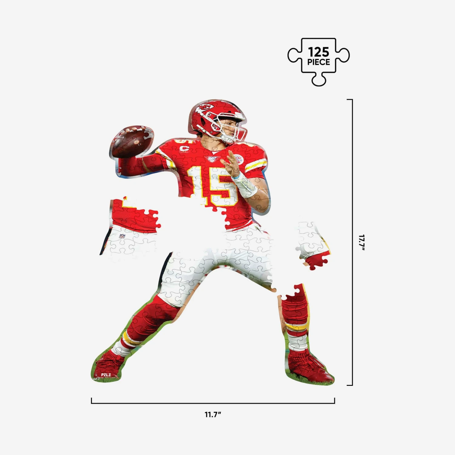 FOCO Patrick Mahomes Kansas City Chiefs Wood Jigsaw Puzzle PZLZ 5 FOCO Patrick Mahomes Kansas City Chiefs Wood Jigsaw Puzzle PZLZ - Image 3