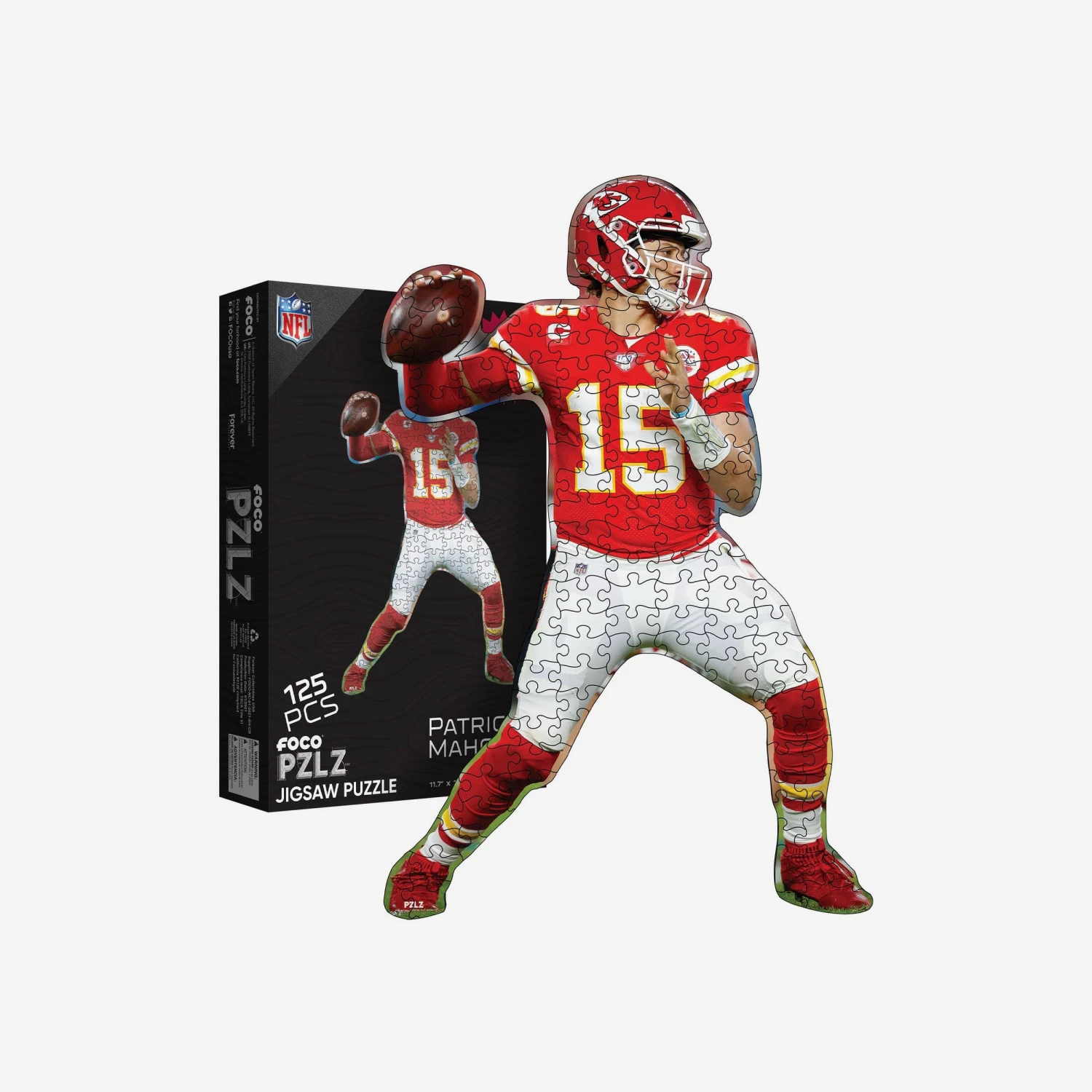FOCO Patrick Mahomes Kansas City Chiefs Wood Jigsaw Puzzle PZLZ 3 FOCO Patrick Mahomes Kansas City Chiefs Wood Jigsaw Puzzle PZLZ