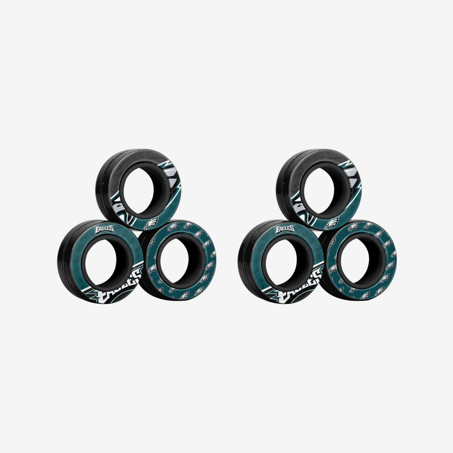 FOCO Philadelphia Eagles 6 Pack Magnetic Finger Rings 3 FOCO Philadelphia Eagles 6 Pack Magnetic Finger Rings